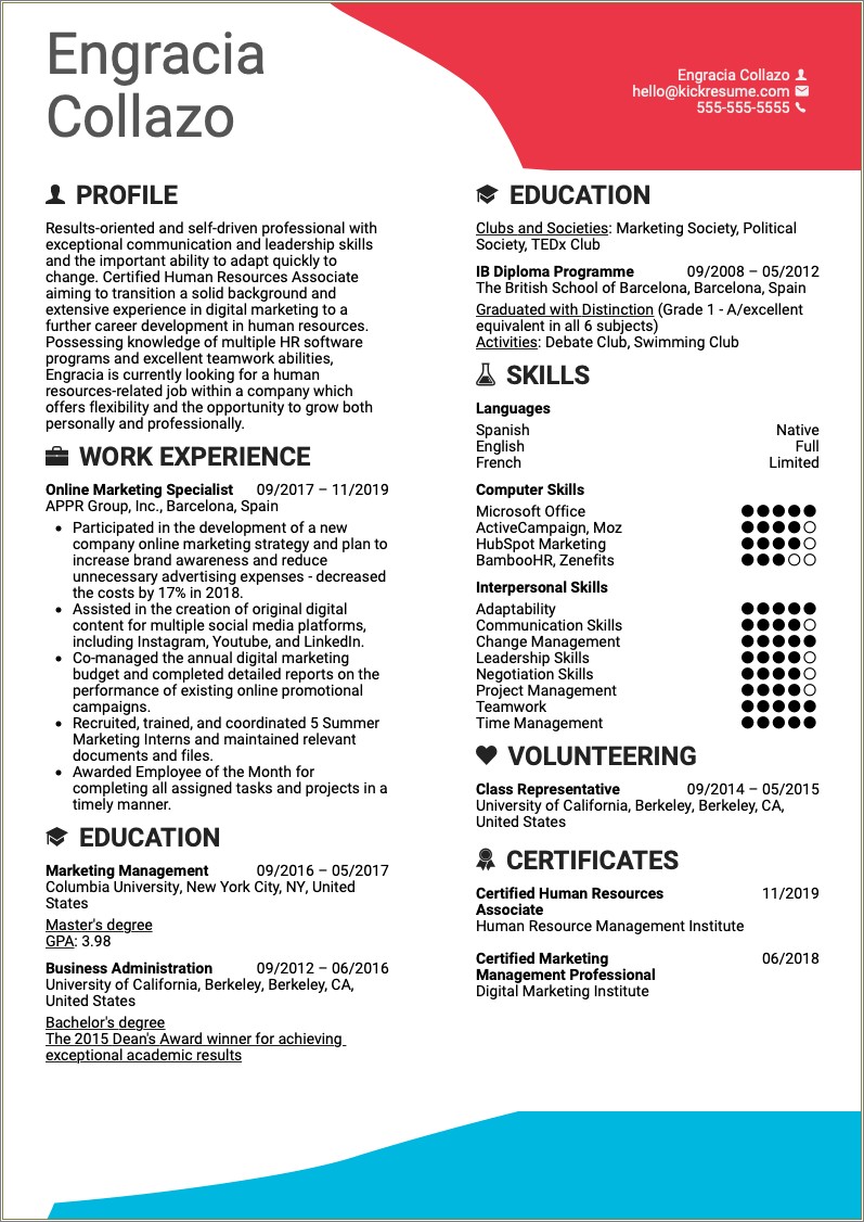 Resume Professional Summary For Career Change