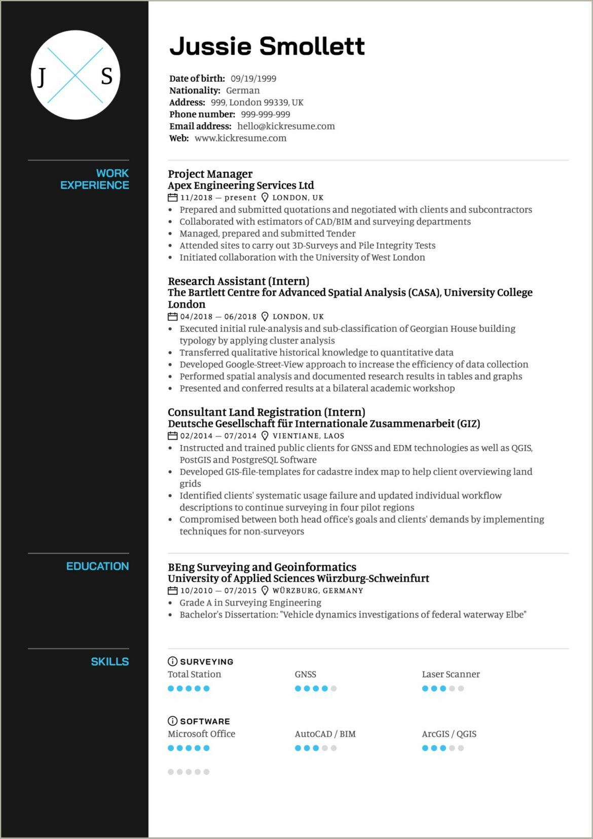 Resume Sample For A Project Manager In Engineering