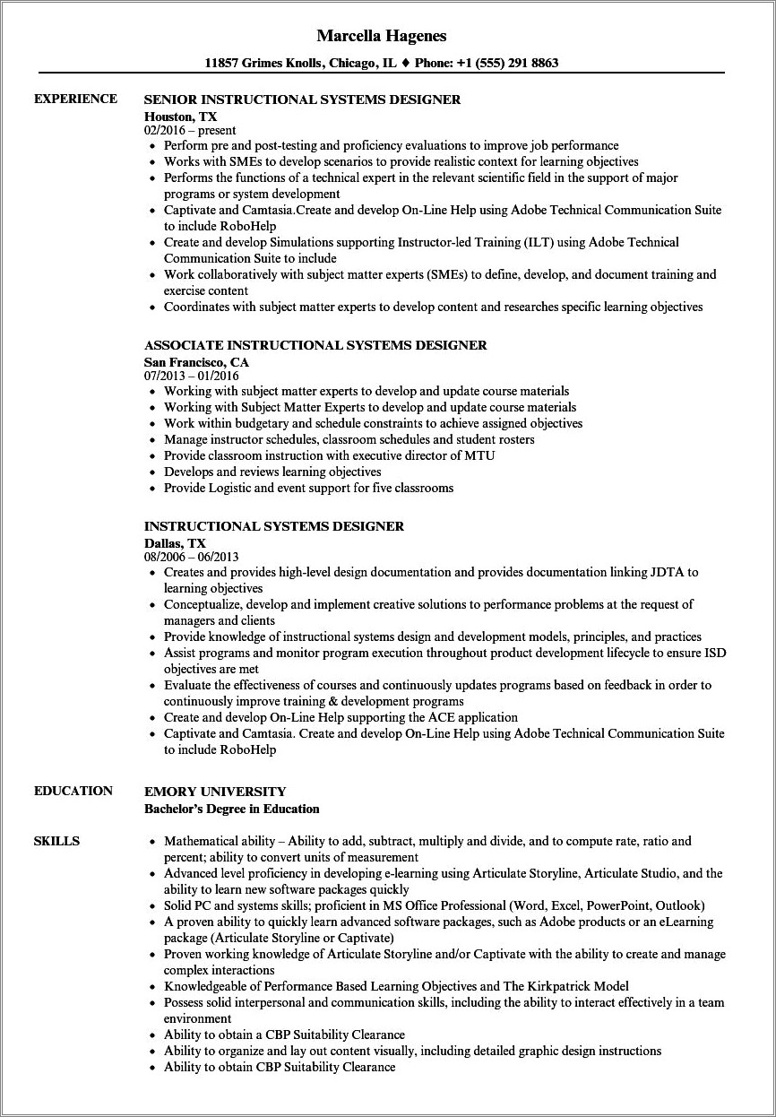 Resume Sample For Color Guard Instructor