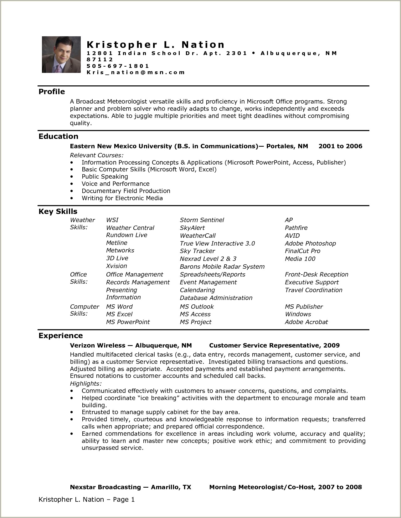 Resume Sample For Entry Level Administrative Assistant