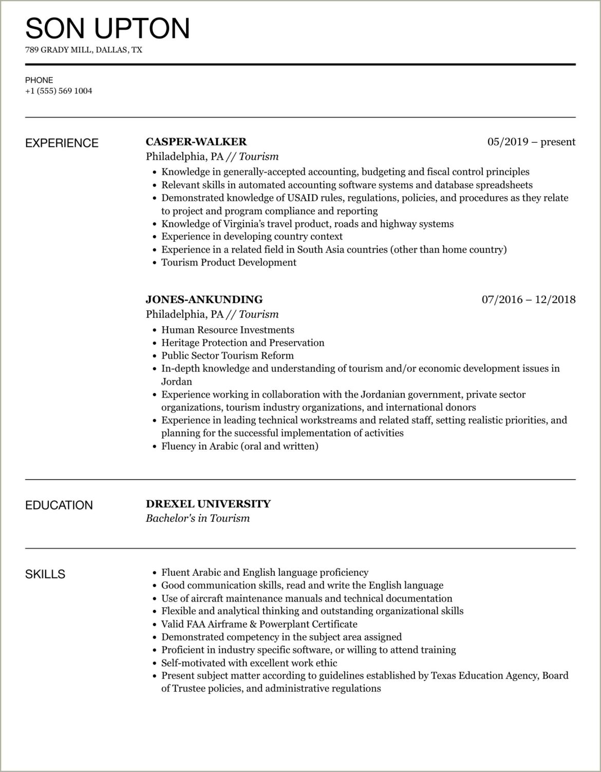 Resume Sample For Ojt Senior High School