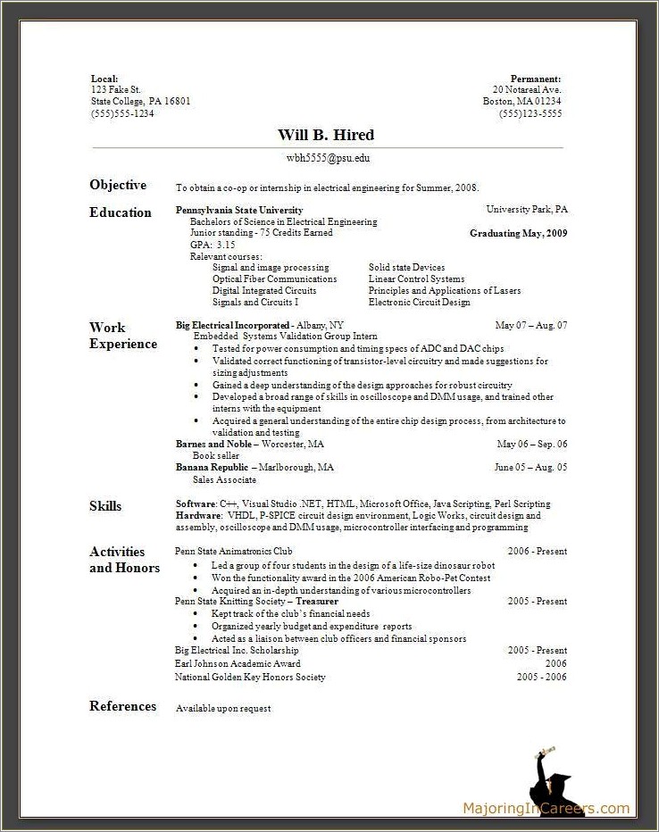 Resume Sample Of 35 Years Work