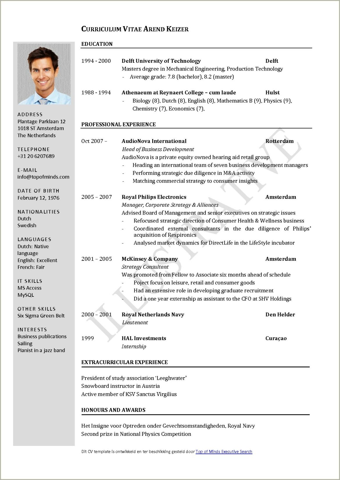 Resume Sample Vs Curriculum Vitae Sample