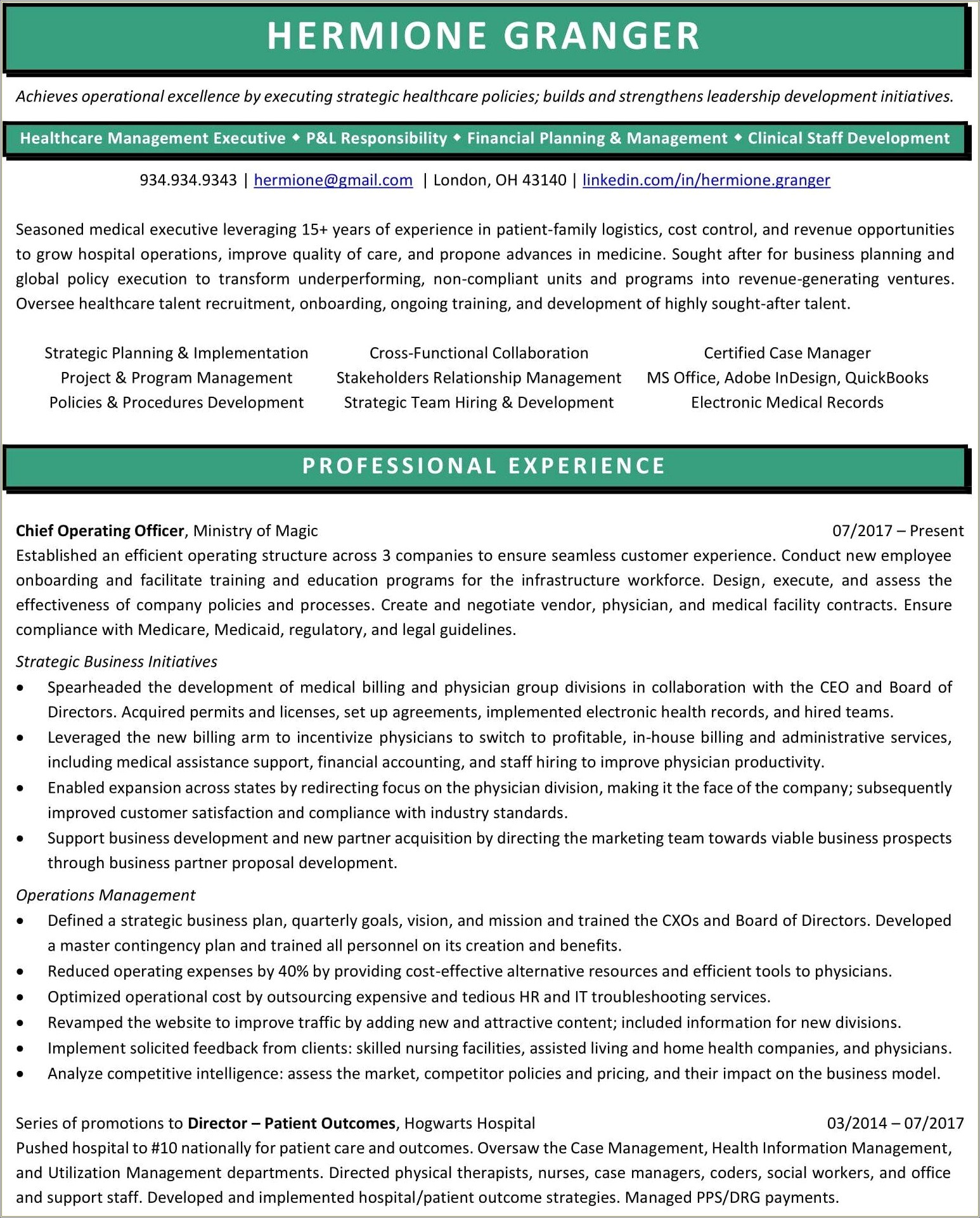 Resume Samples For Experienced It Professionals Pdf