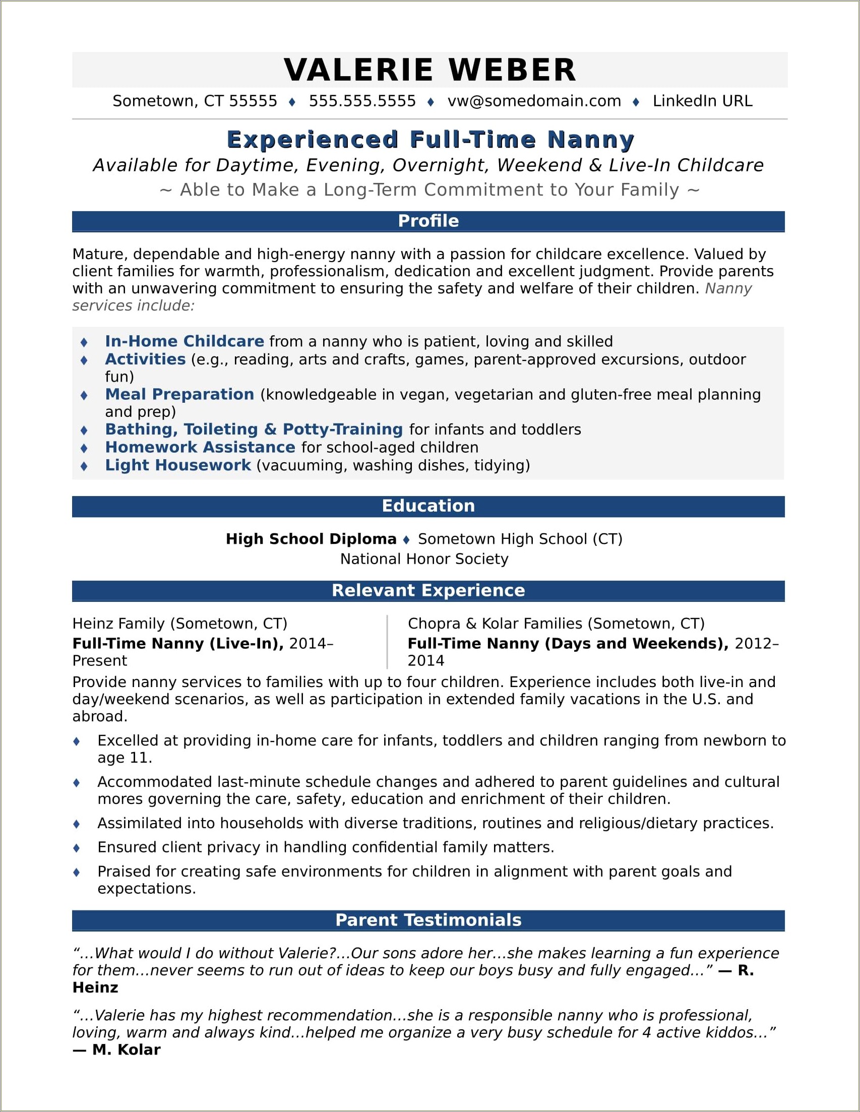 Resume Samples For The Mature Job Applicant