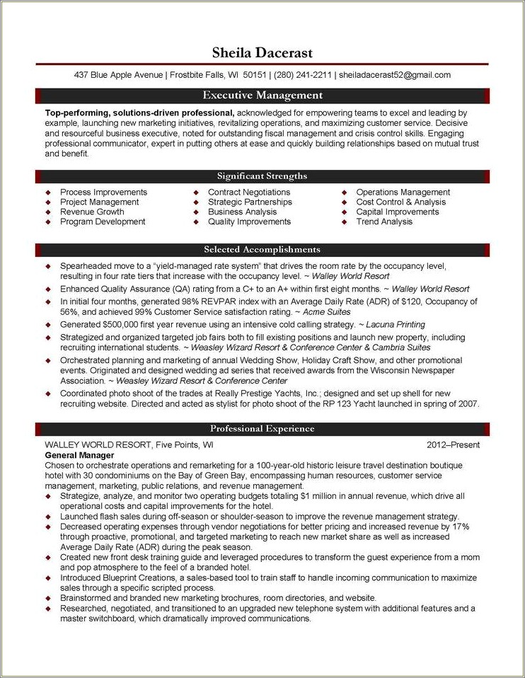 Resume Screening Templates For Nonprofit Executive Director Position