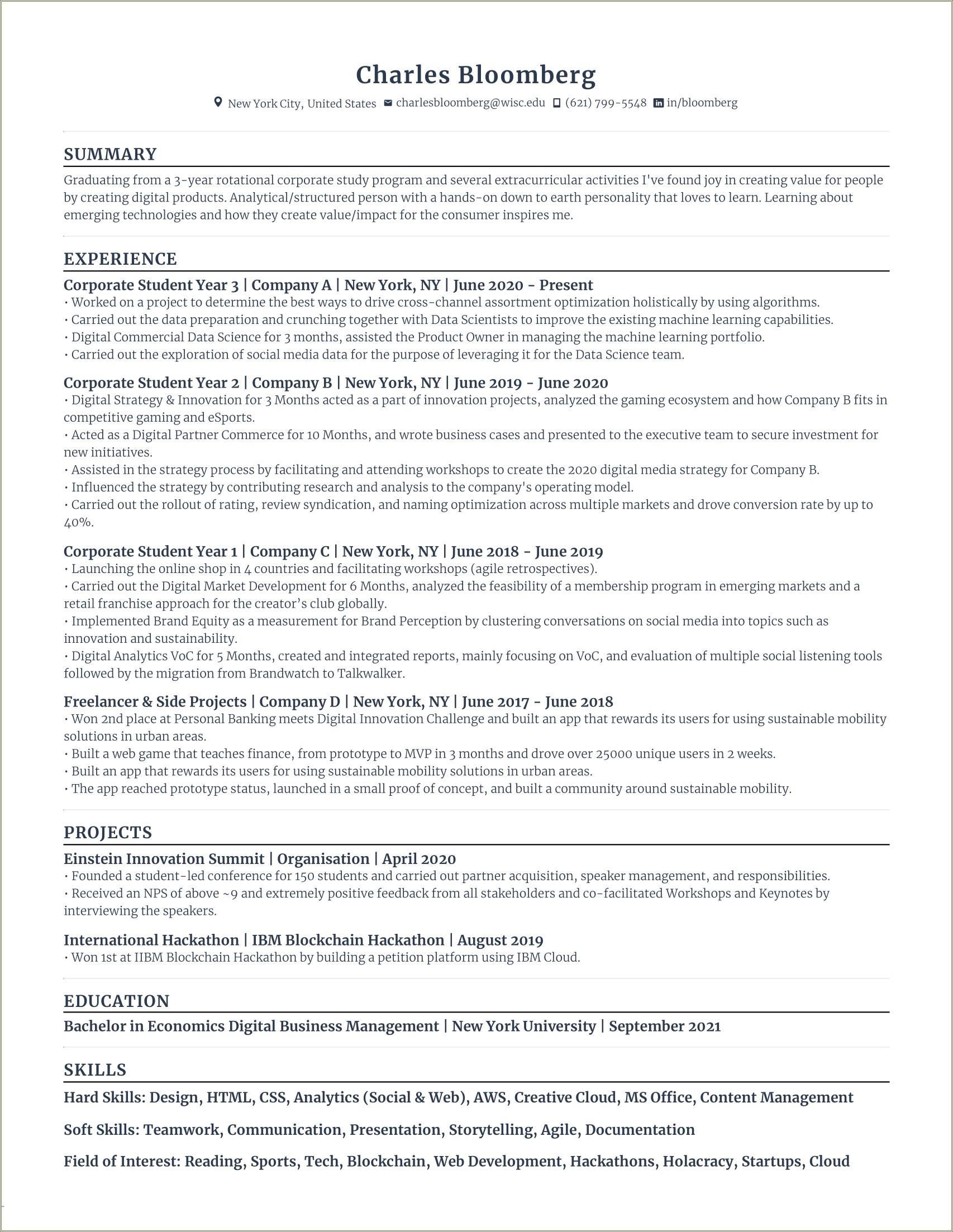 Resume Should I Put Education First