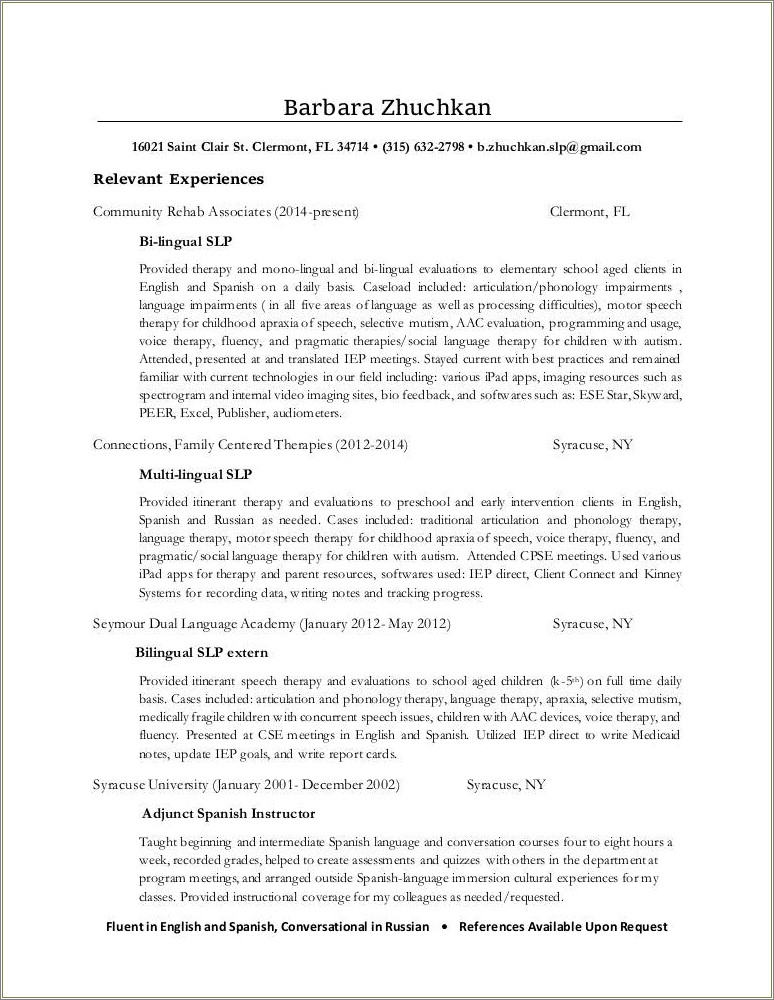 Resume Should I Put References Available Upon Request