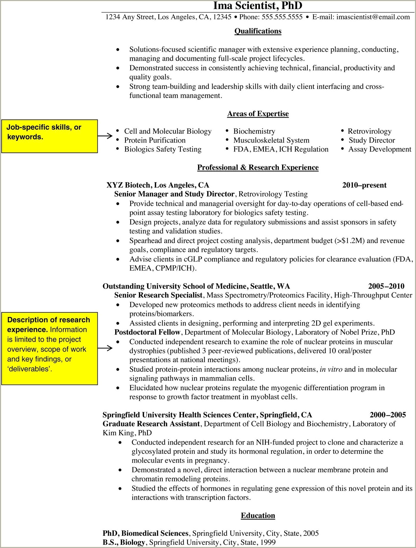 Resume Skills For Fda Regulated Environment Jobs