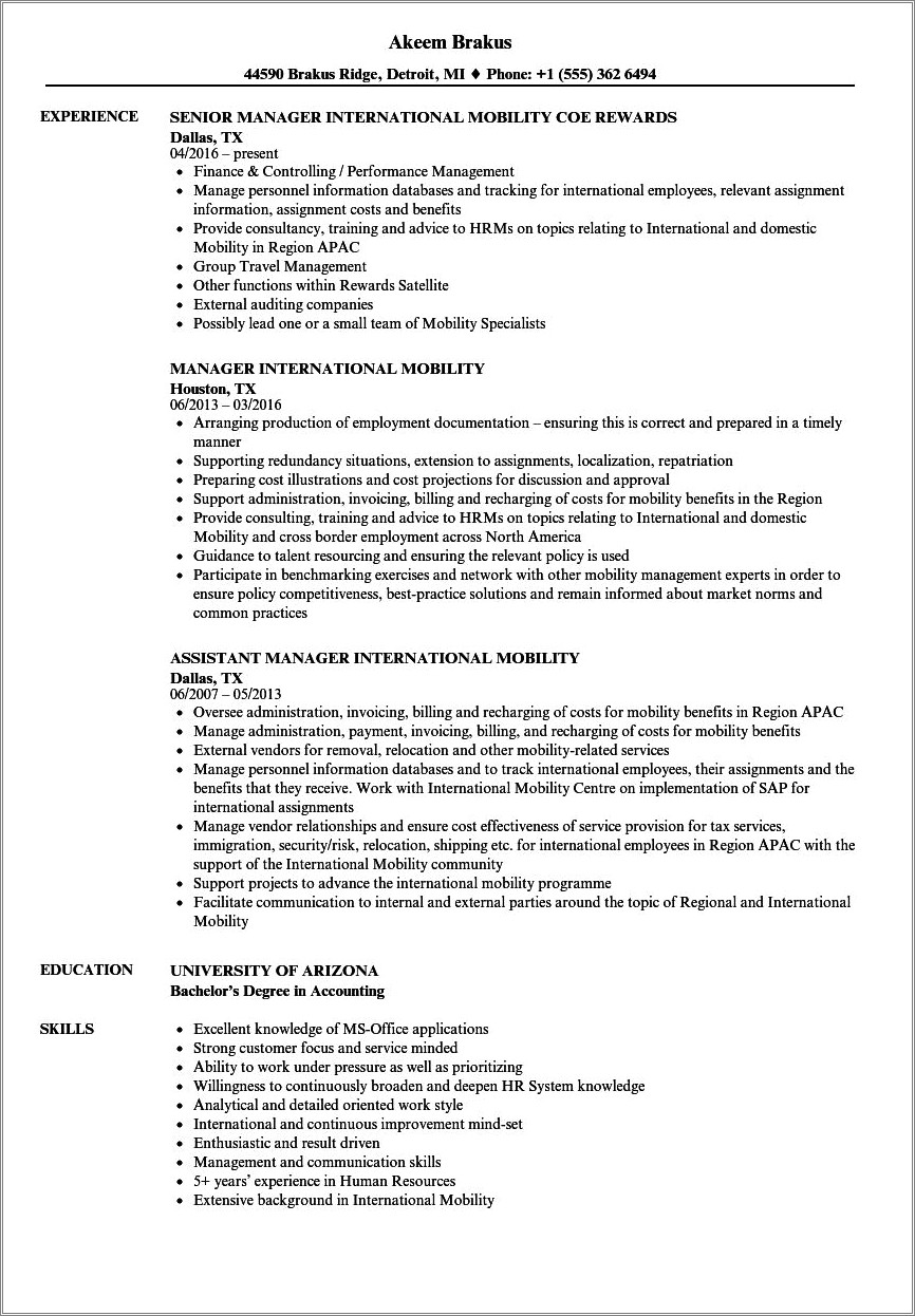 Resume Skills Knowledge And Work Style