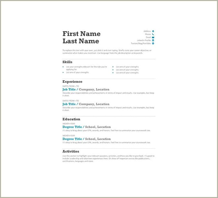 Resume Strength Words To Describe Experience
