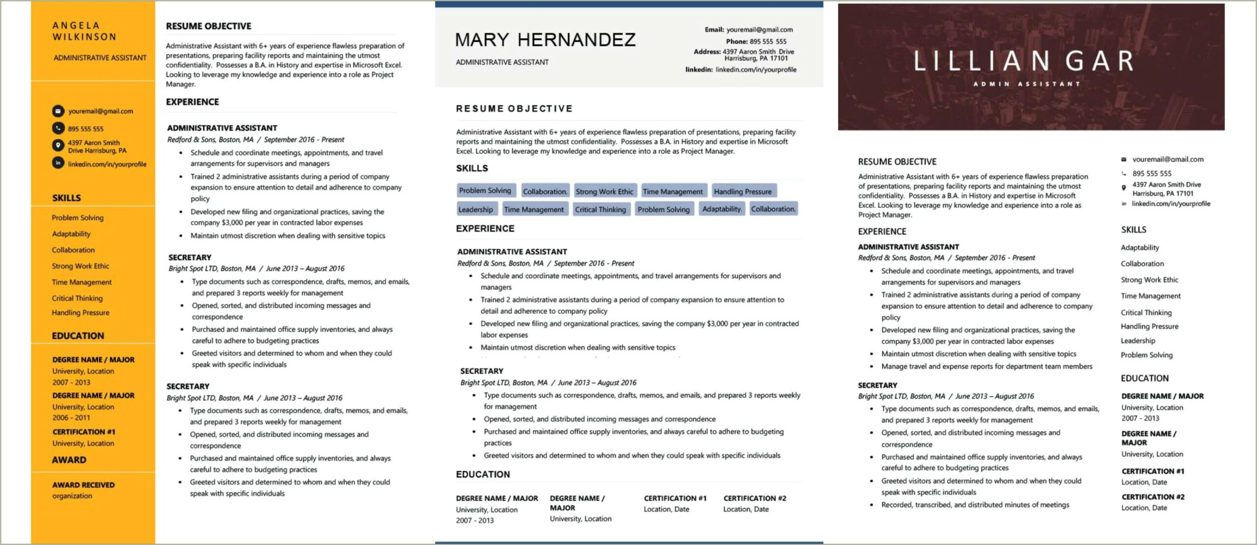 Resume Summary Examples For Biology Majors