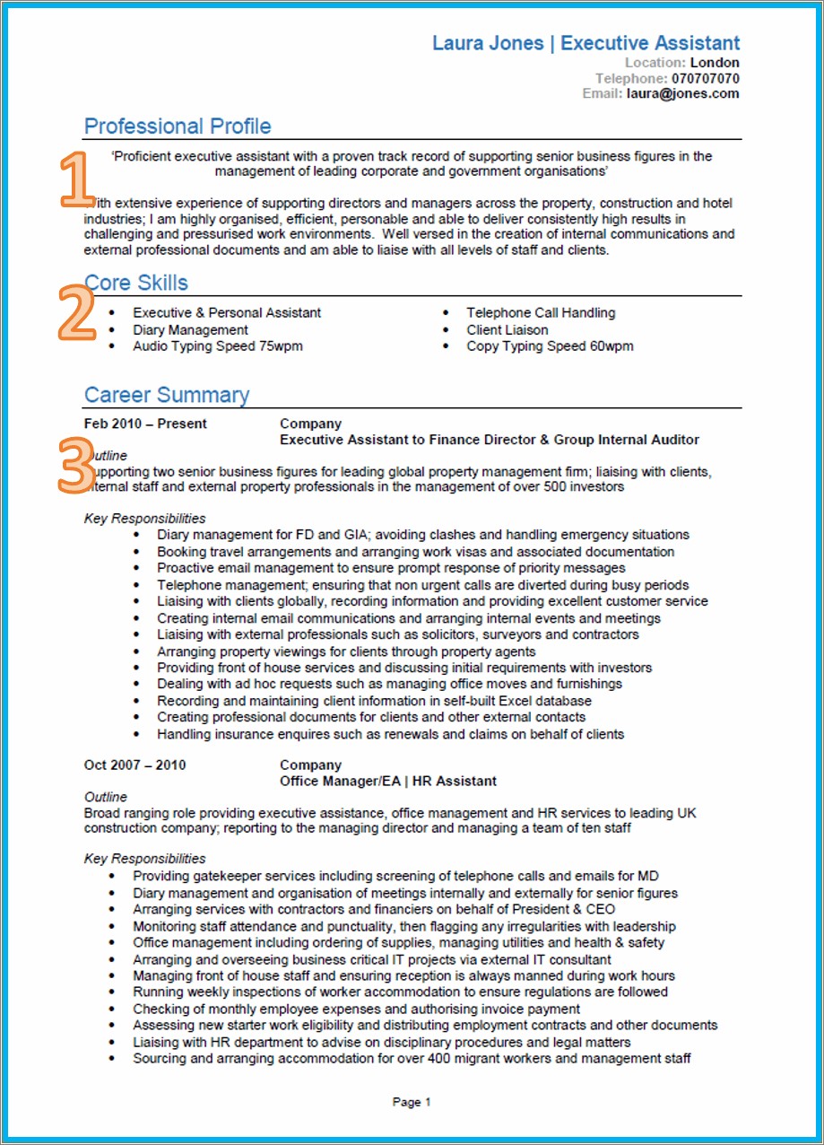 Resume Summary Examples For Factory Worker