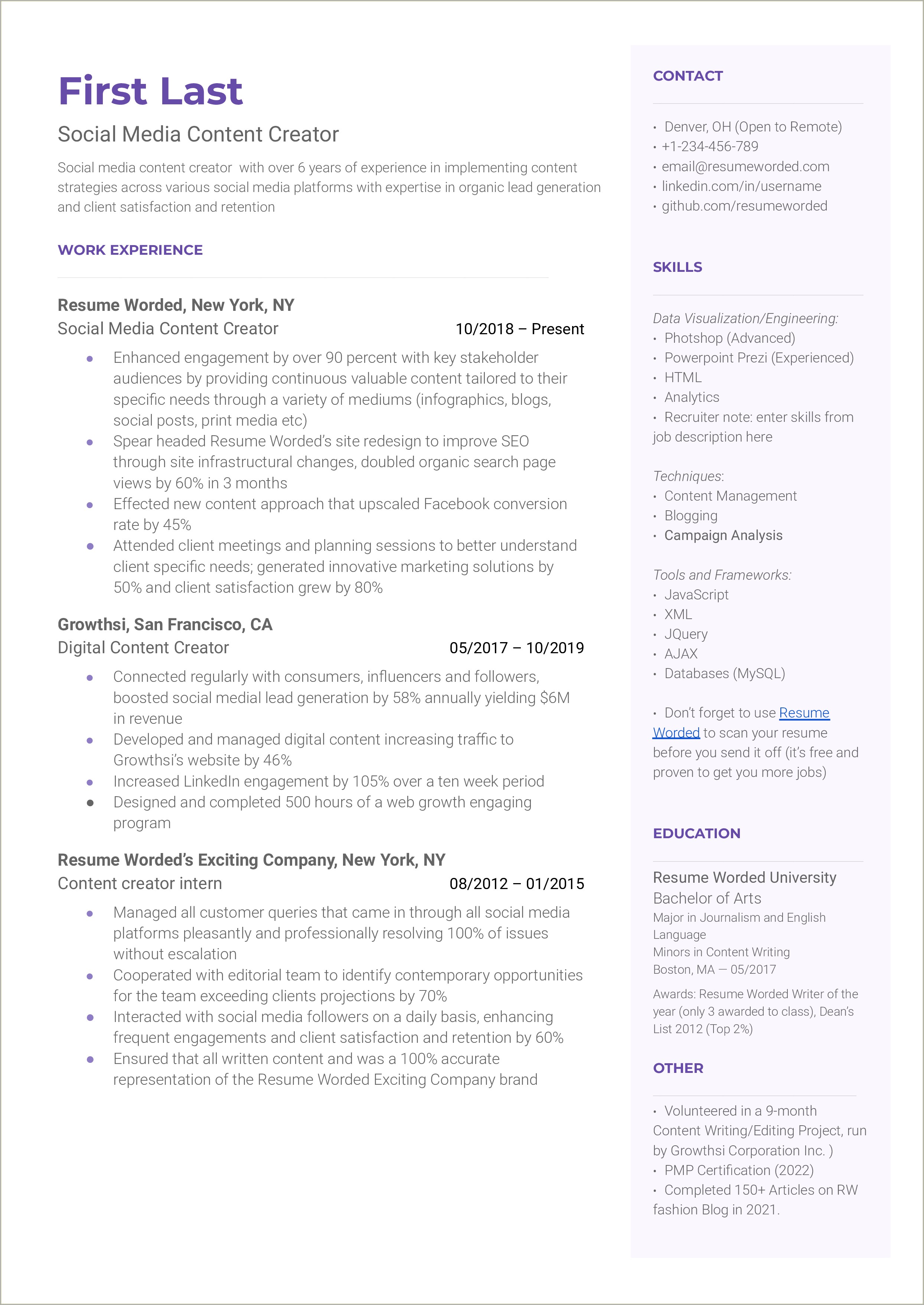 Resume Summary Examples For Jack Of All Trades