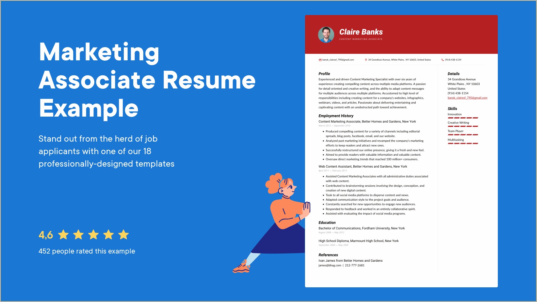 Resume Summary Examples For Marketing Associates