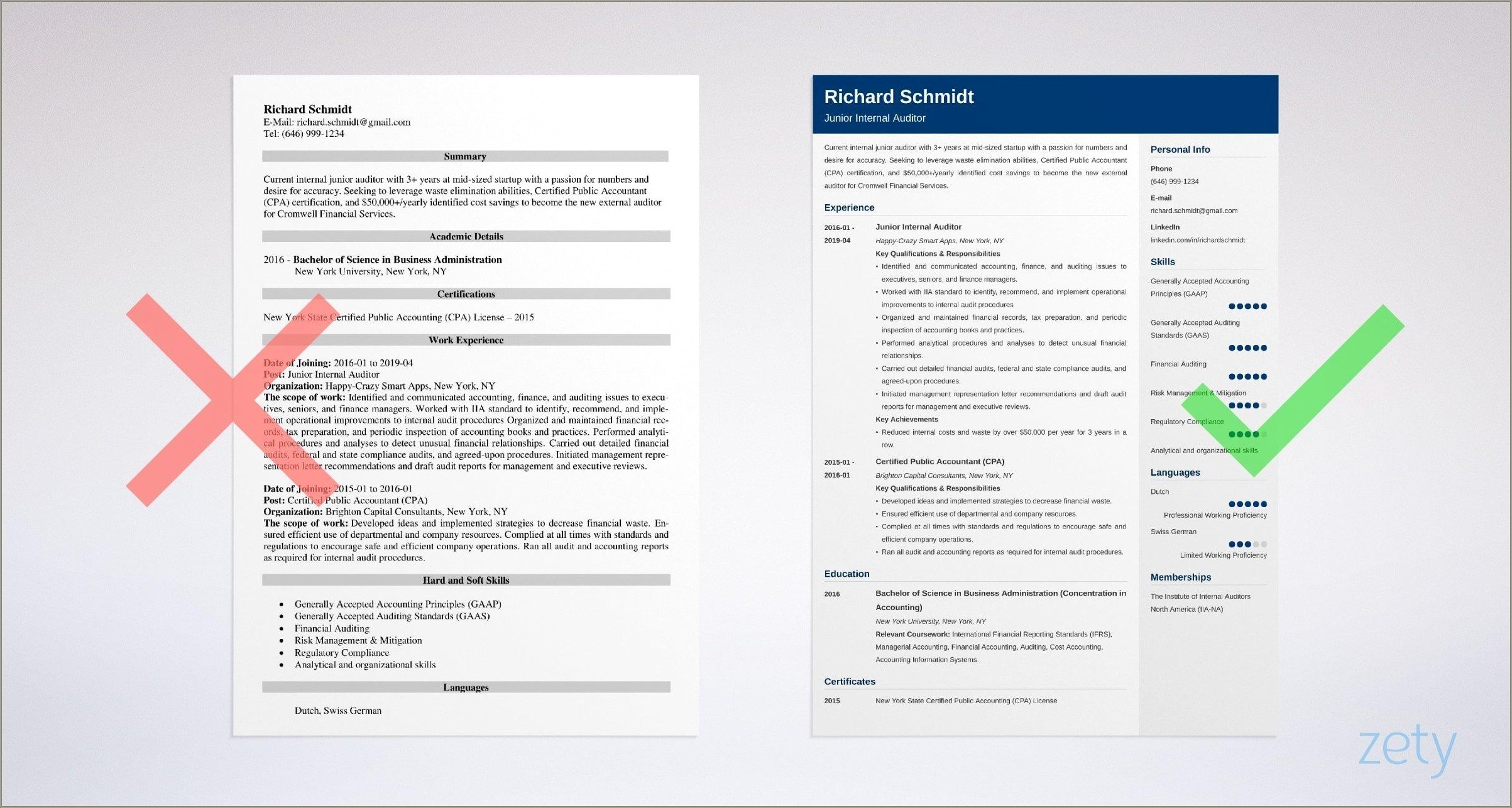 Resume Summary For A Audit Appeals Specialist