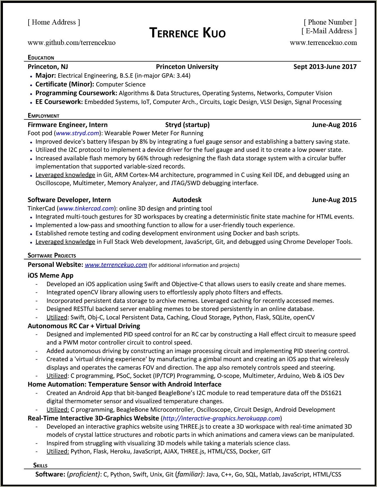 Resume Summary For A Process Technologist