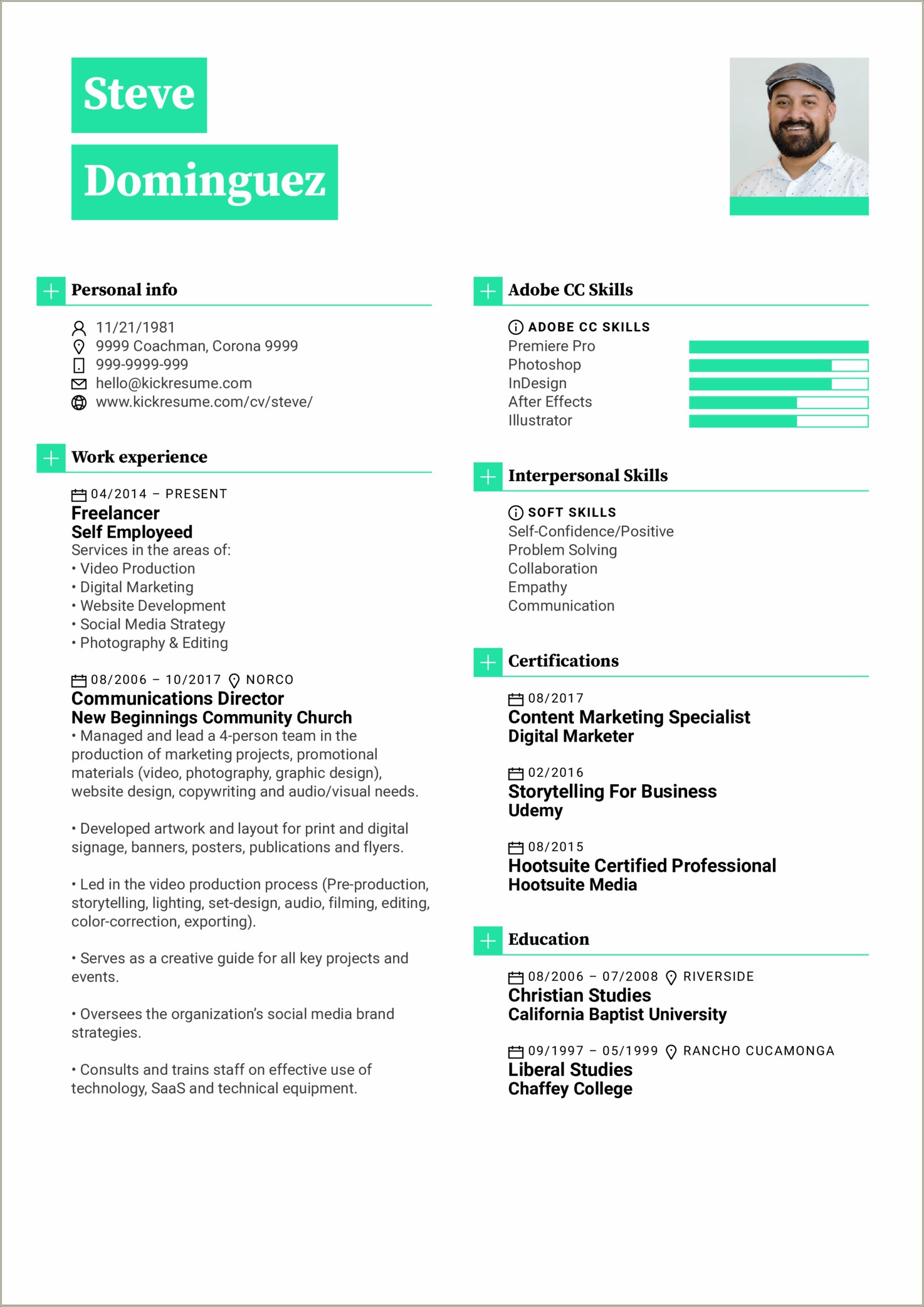 Resume Summary For Audio Visual Technician
