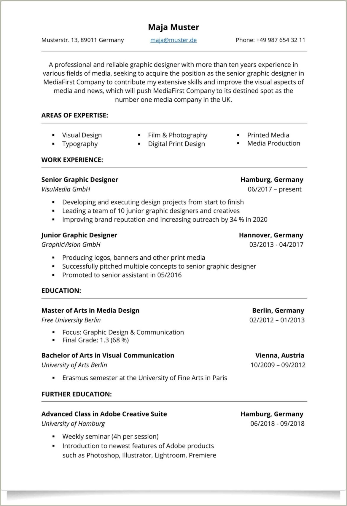 Resume Summary For Digital Printing Services