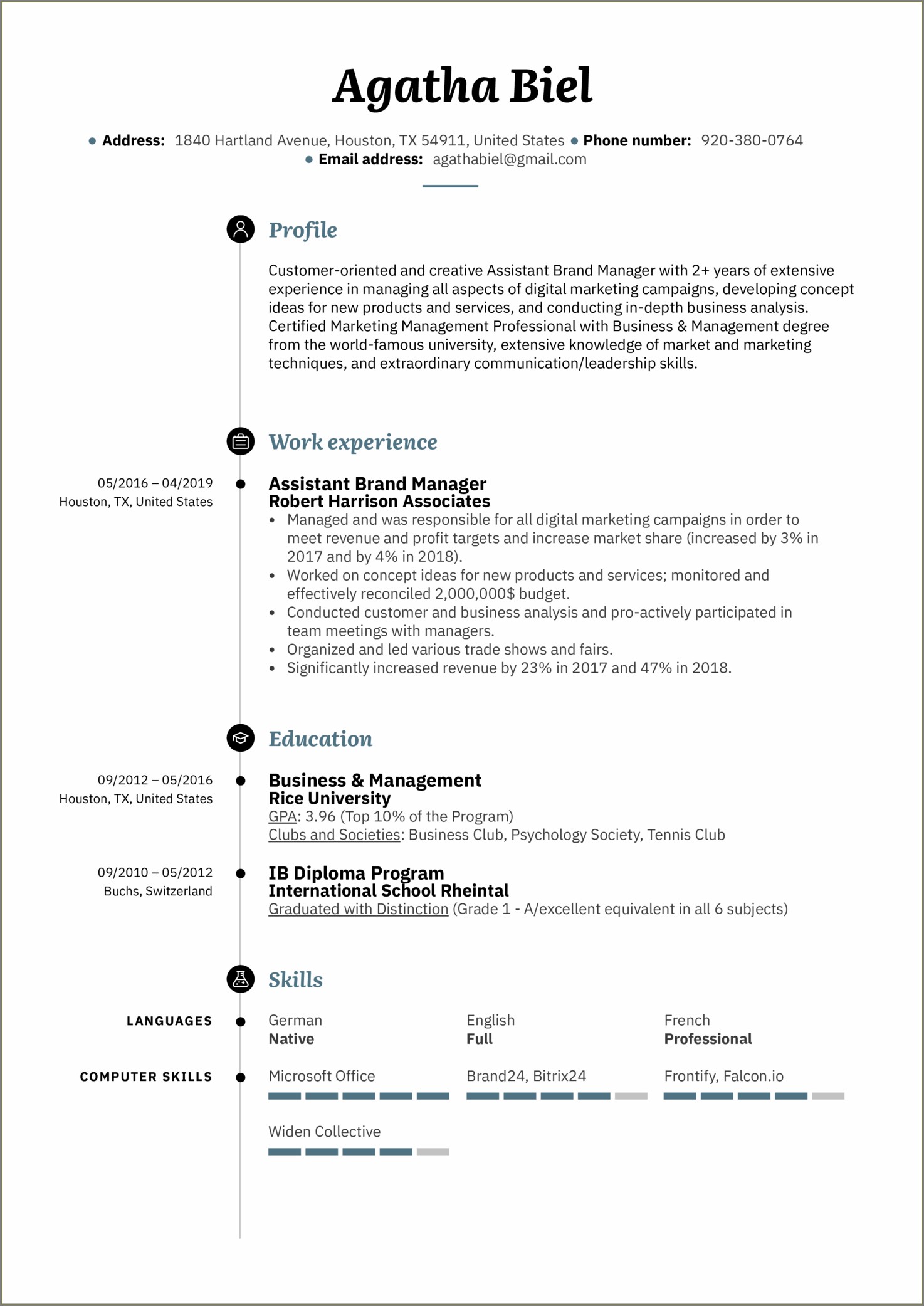 Resume Summary Of A Document Assistant