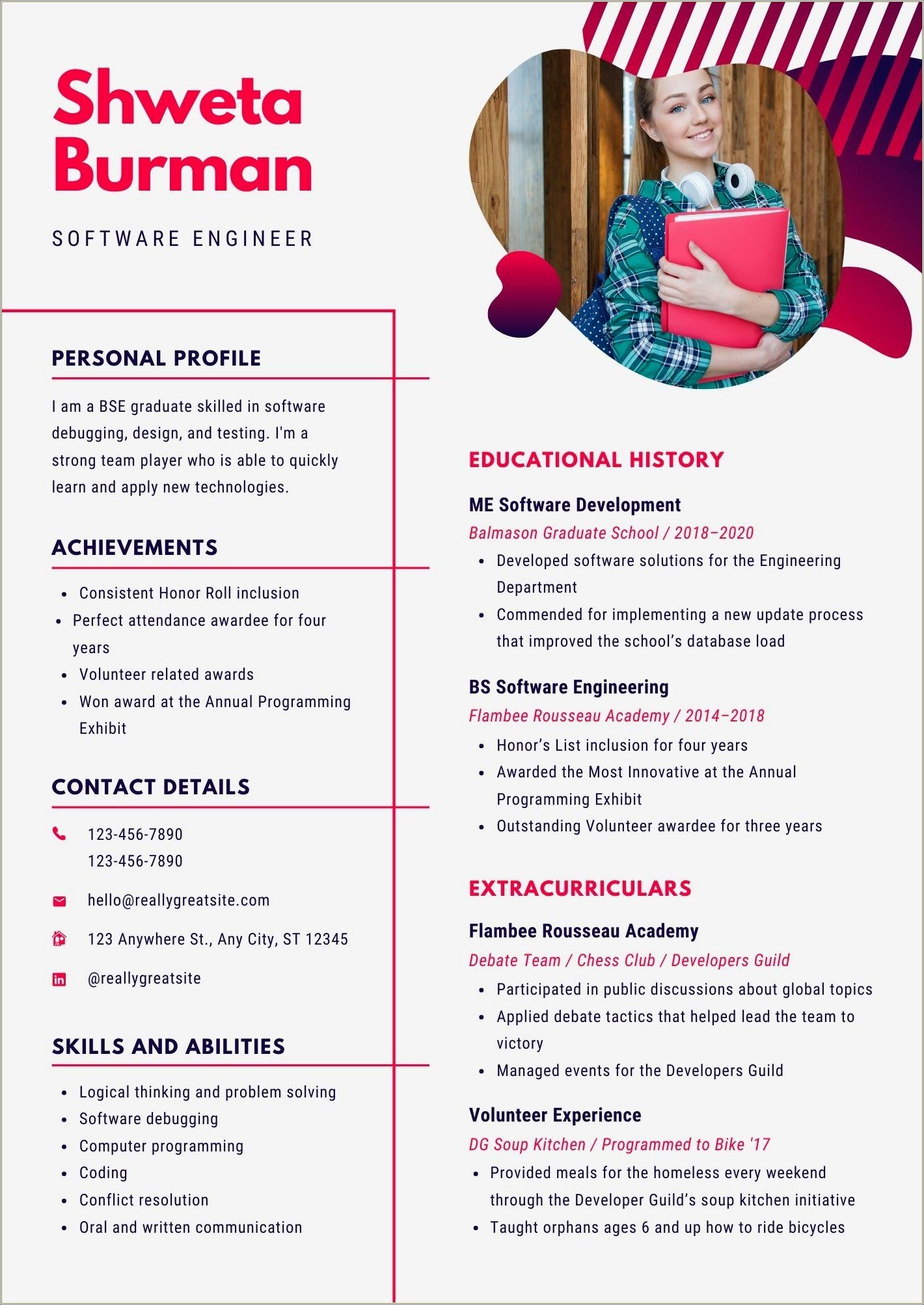 Resume Summary Sample For Engineering Freshers