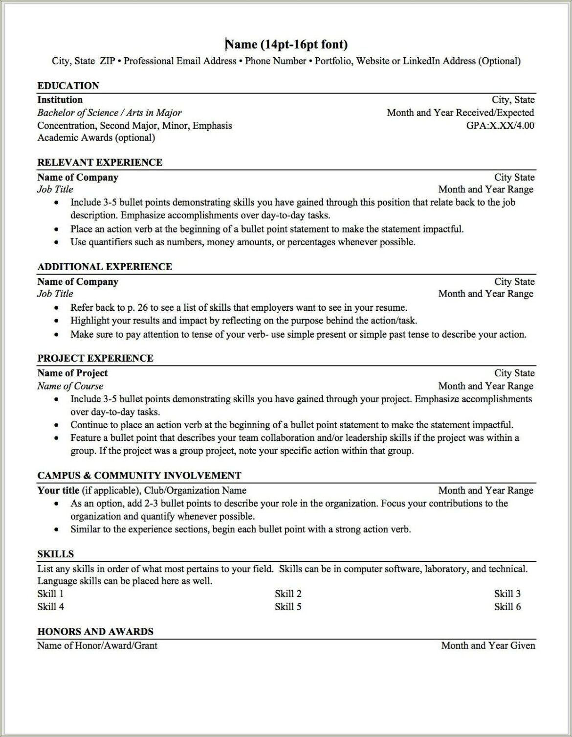 Resume Template Cell Phone Number In Heading