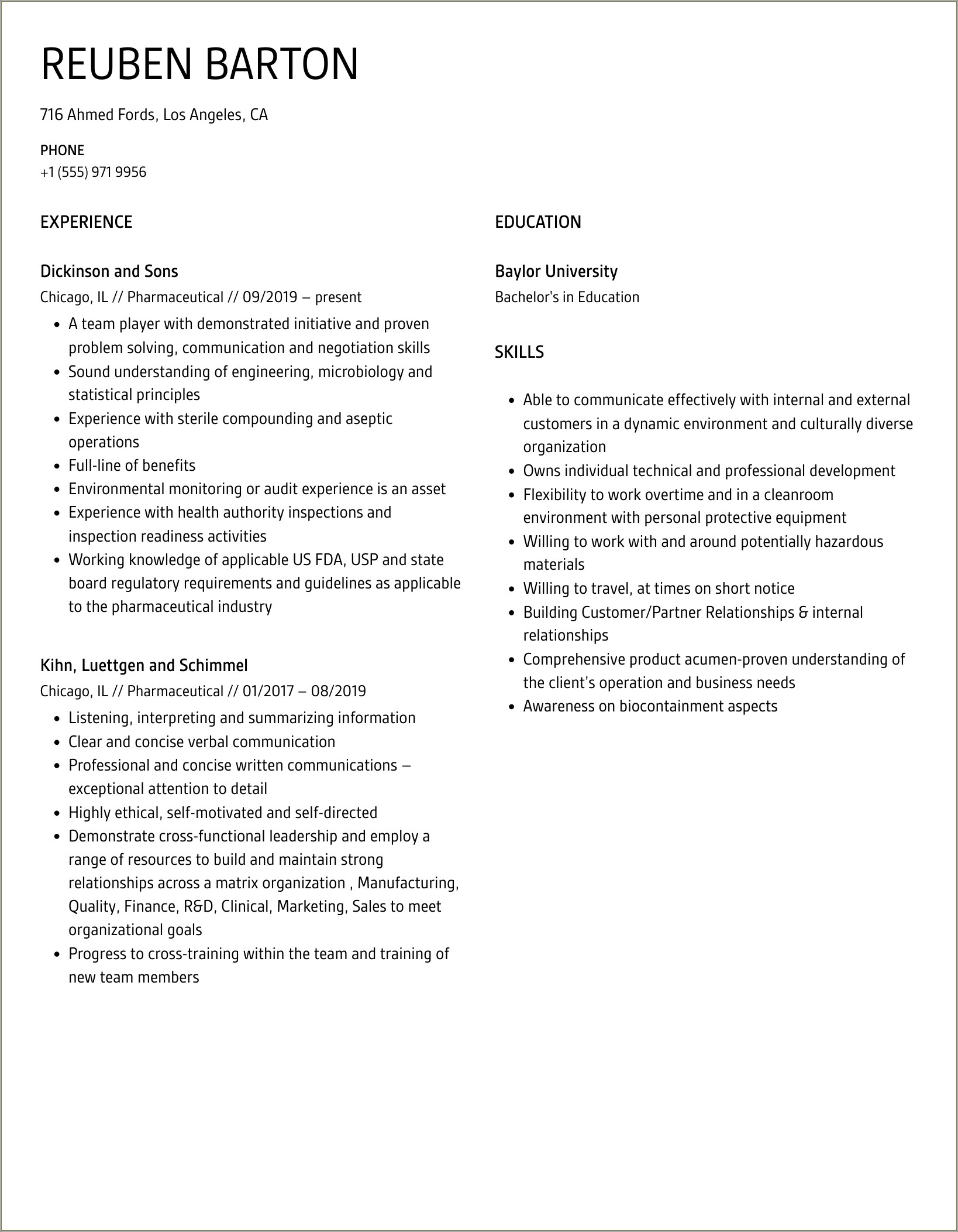 Resume Template Cost Benefit Analysis For Pharmaceutical Drugs