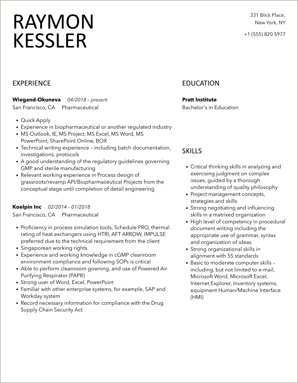 Resume Template Cost Benefit Analysis Healthcare Pharmaceutical Drugs