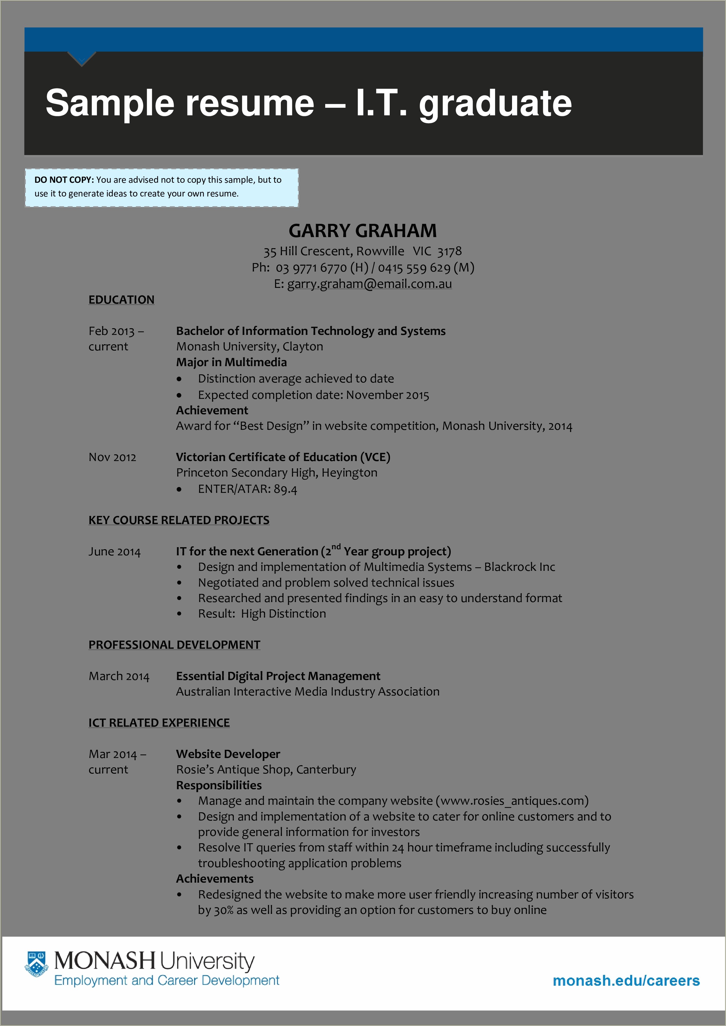 Resume Template For College Student With Certificate Included