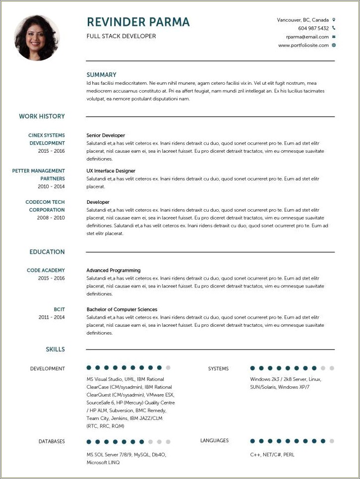 Resume Template For Long Resume Free Download Word