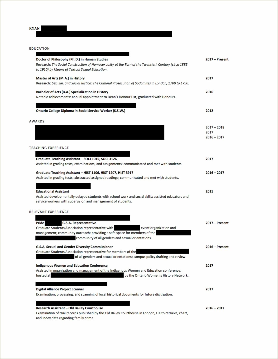 Resume Template No Work Experience Reddit