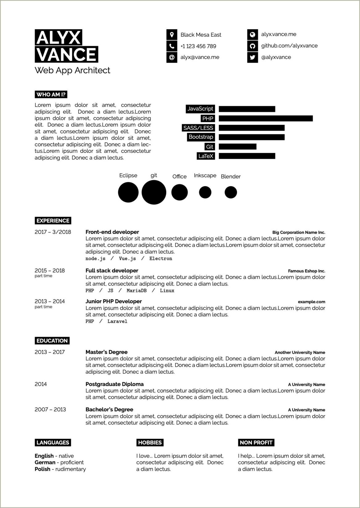 Resume Template Of Junior Instructional Designer 2017