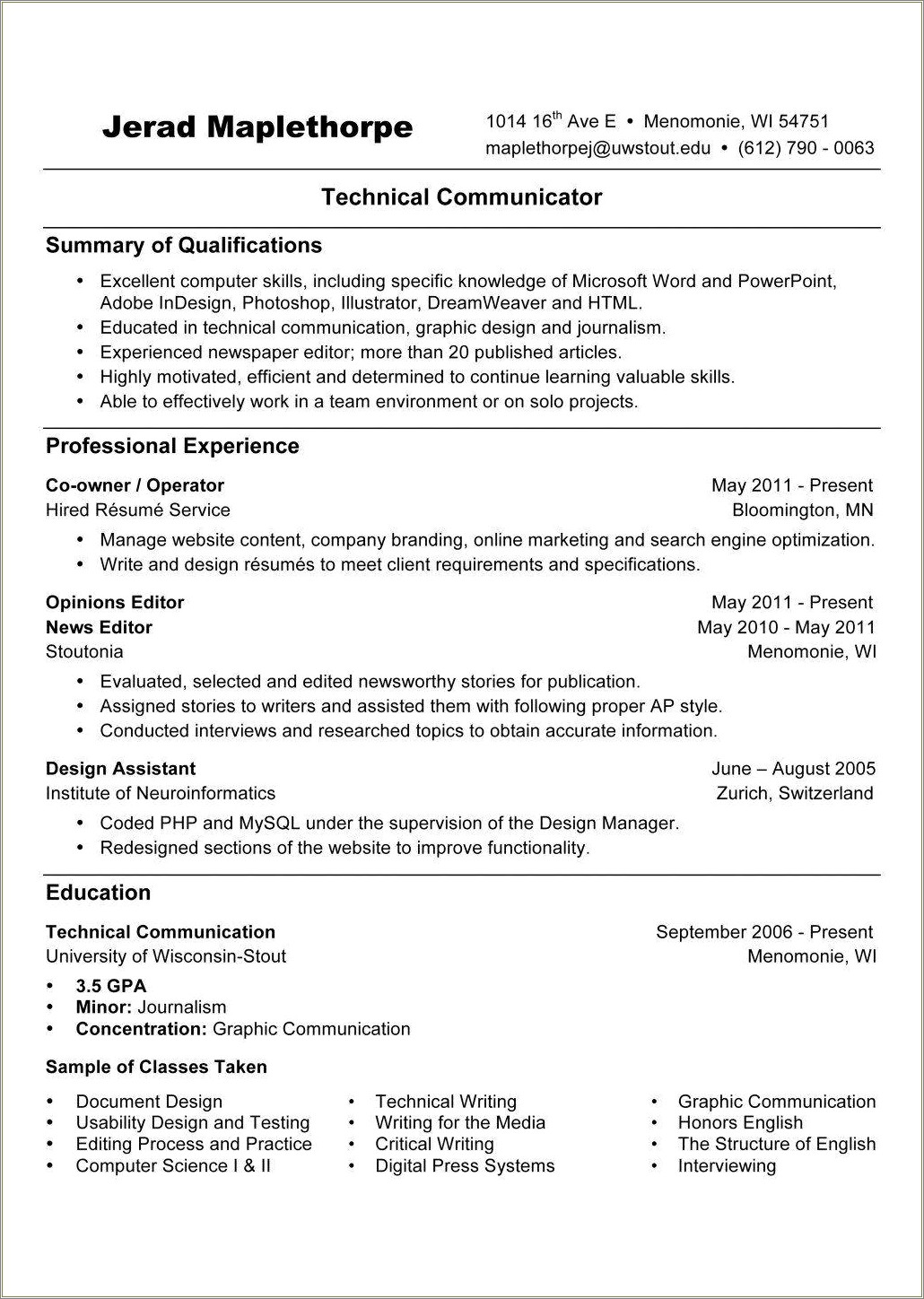Resume Template References Available Upon Request