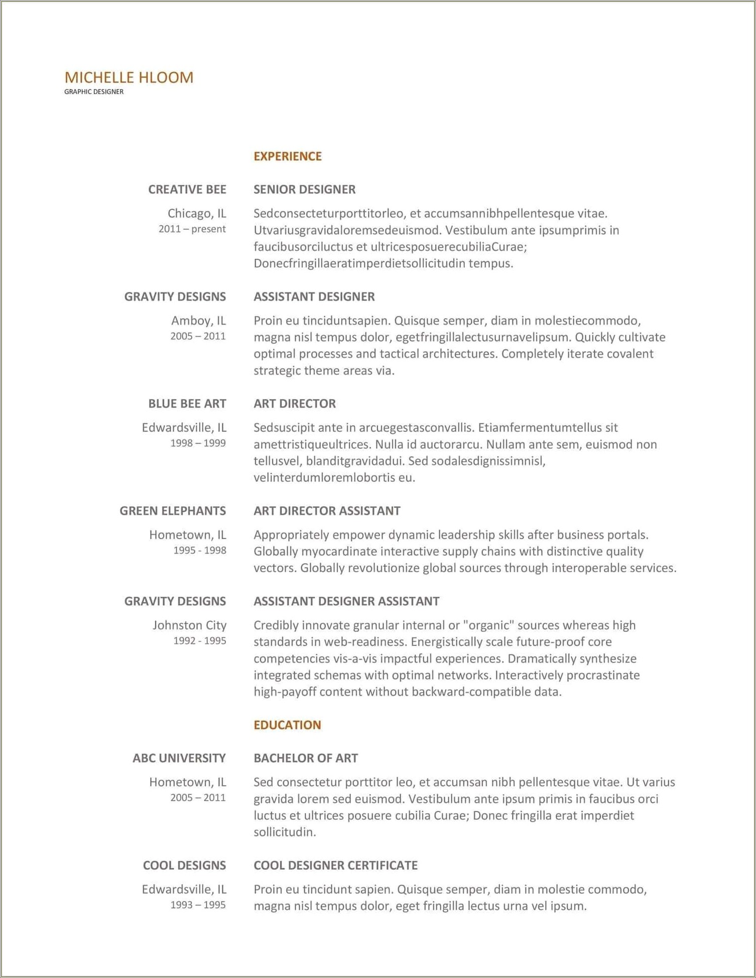 Resume Template That Lets You Print For Free