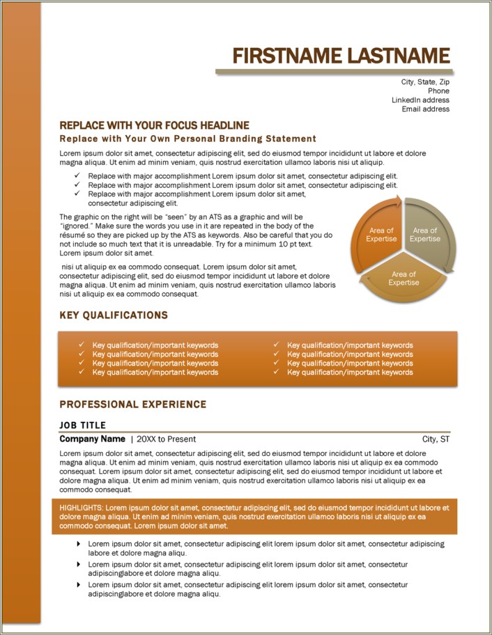 Resume Template That Works With Ats