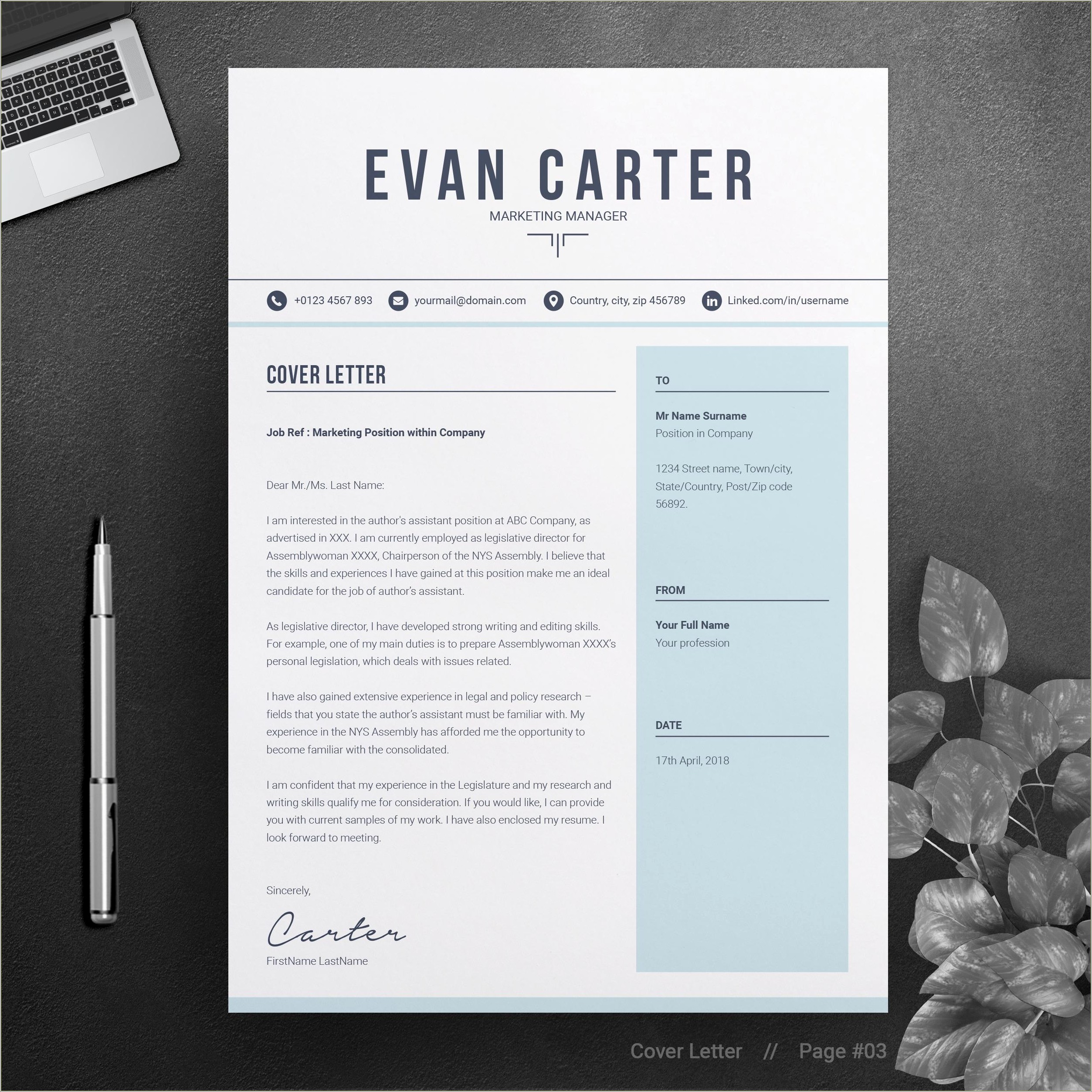 Resume Template To Fill In Word