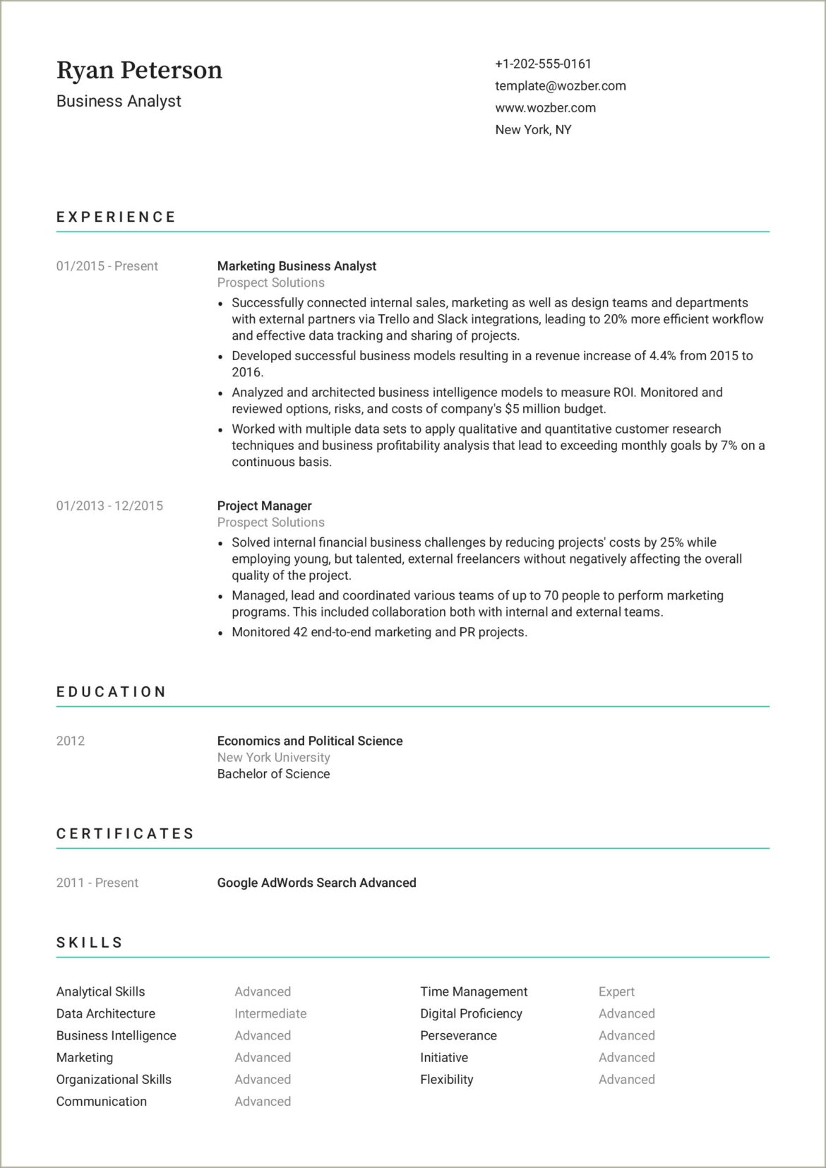 Resume Templates And Applicant Tracking Systems