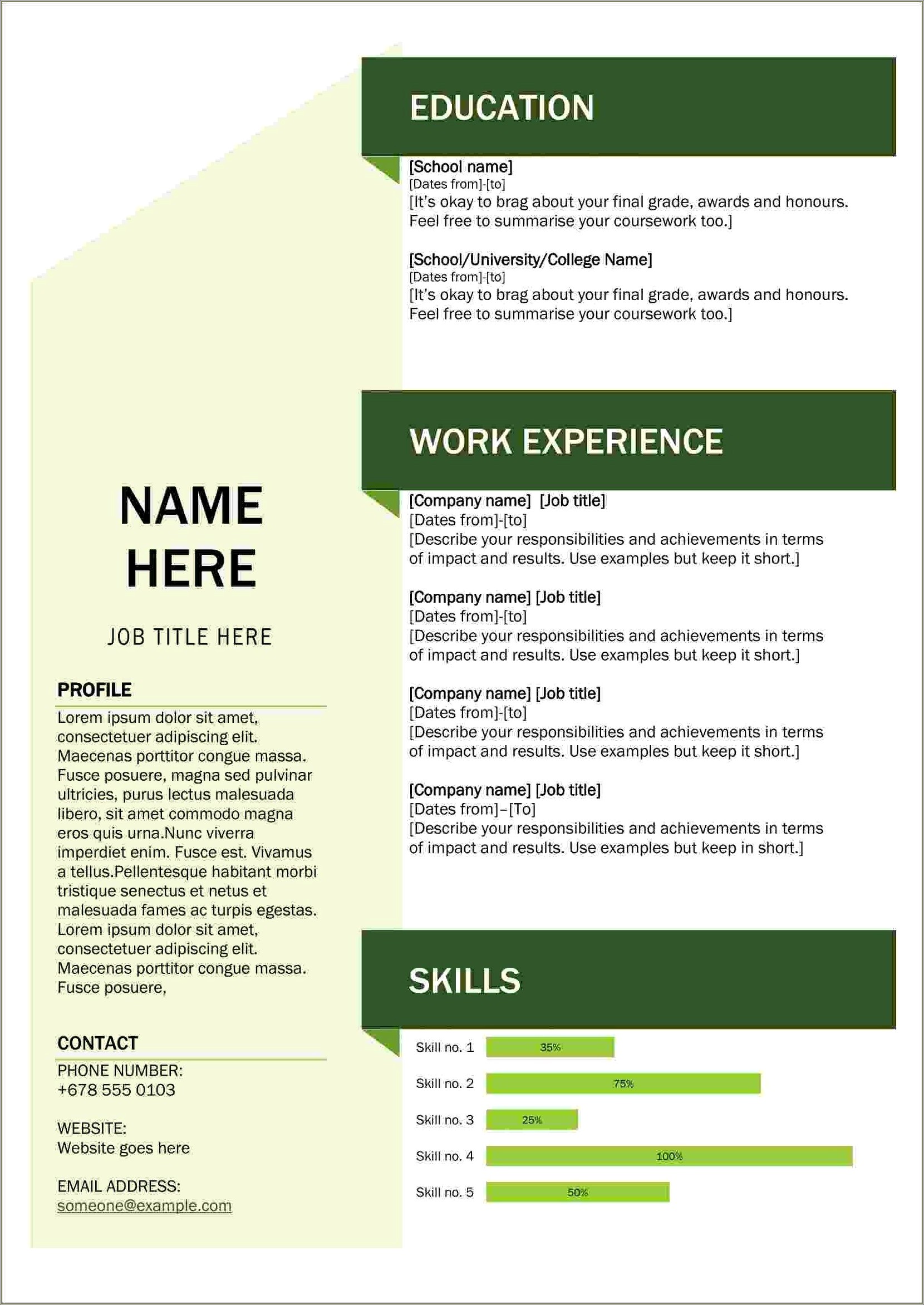 Resume Templates Download Your Free Resume Template