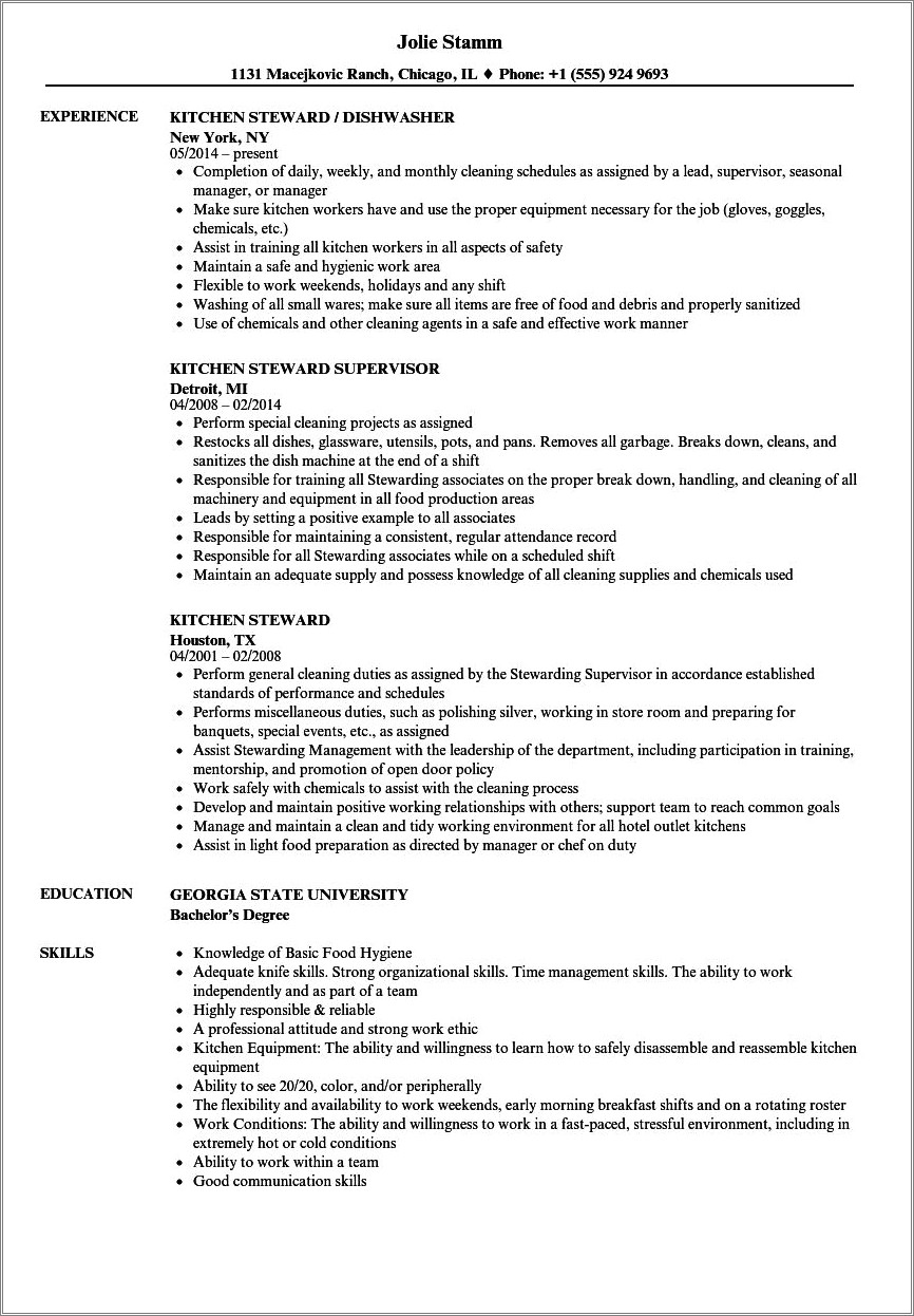 Resume Templates For Working In Ranch