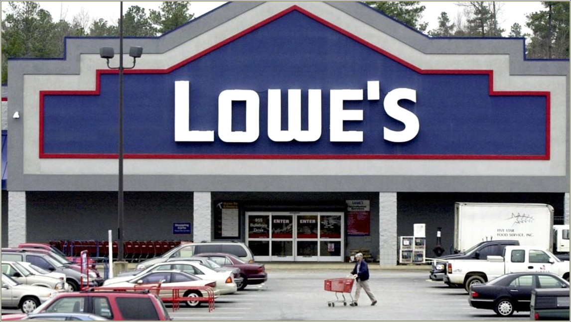 Resume Templates Free For Lowes Home Improvement Store