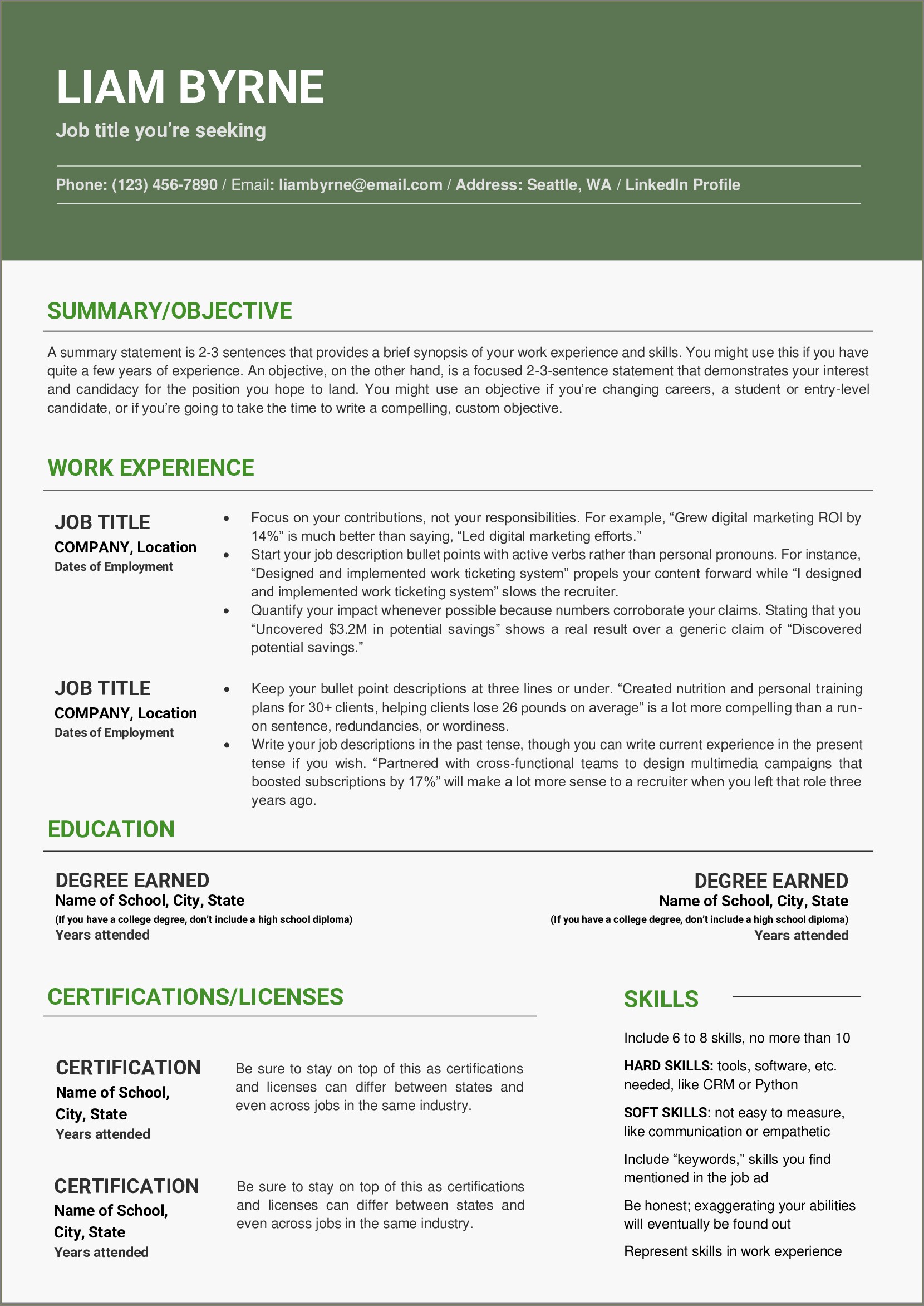 Resume Templates That Don't Need Microsoft Word