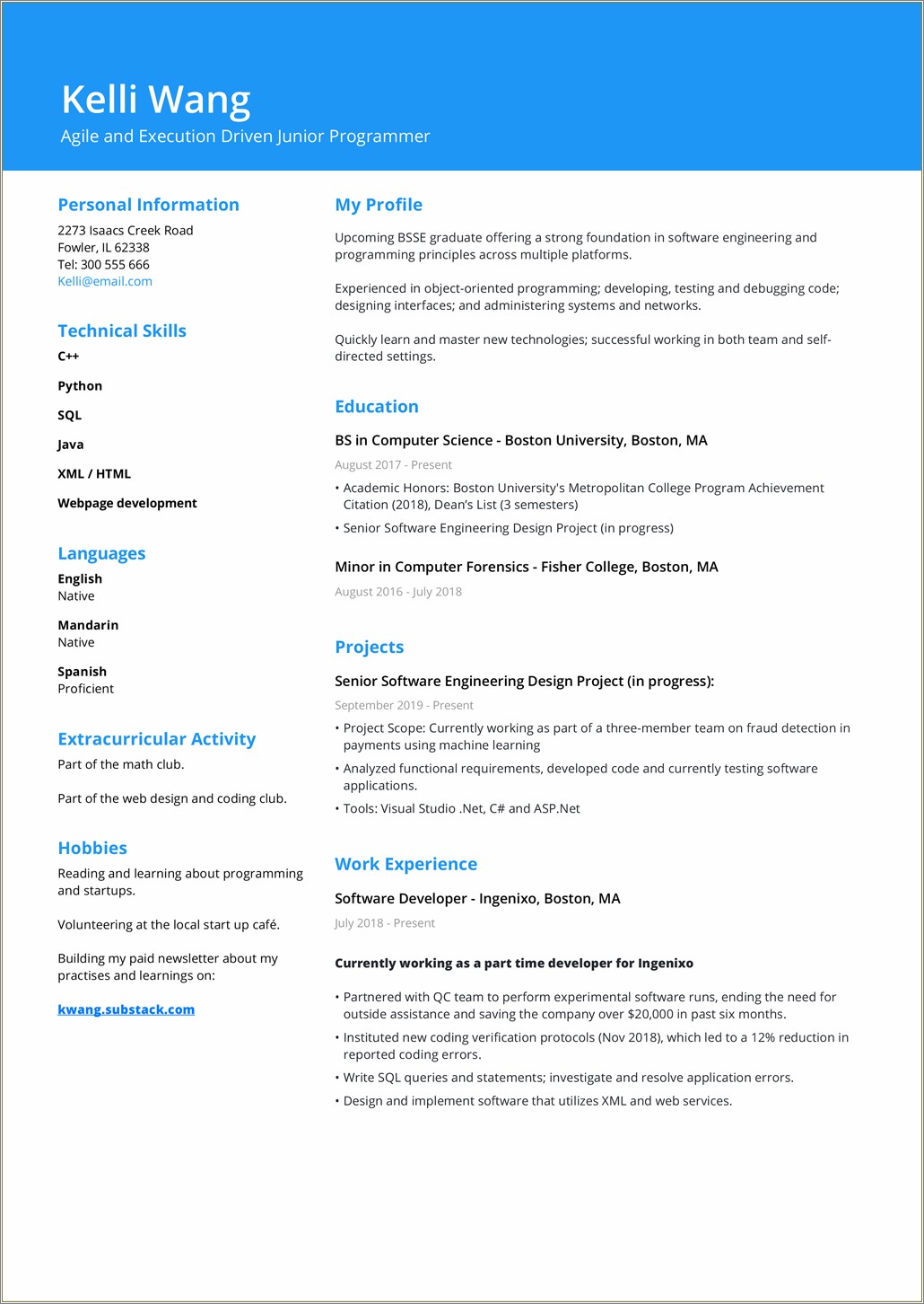 Resume Templates That Work With Job Search Programs