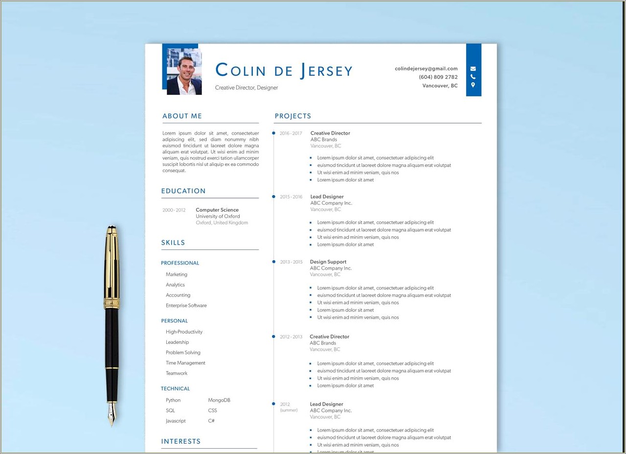Resume Templates Word Free Download 2015