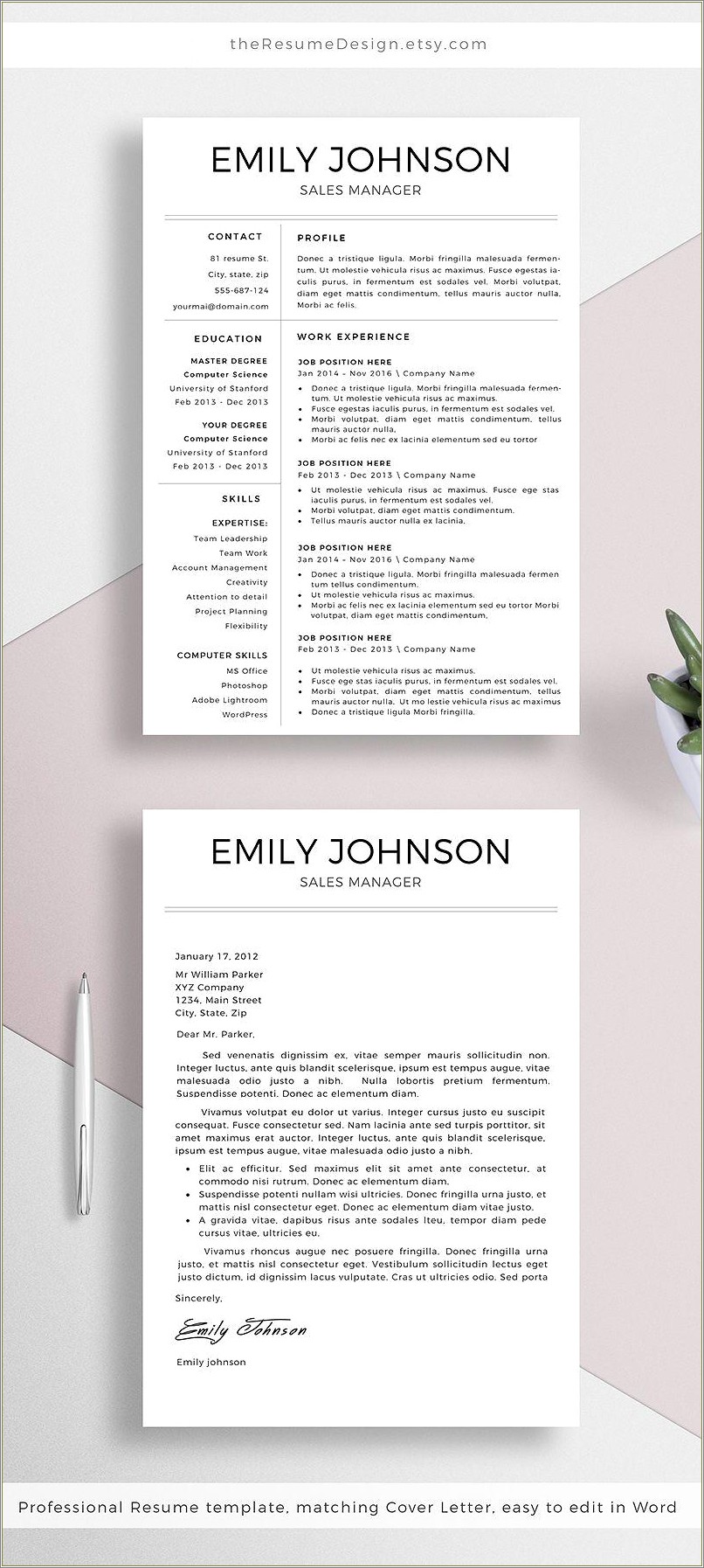 Resume Templetes That Stand Out For Proffessional Jobs
