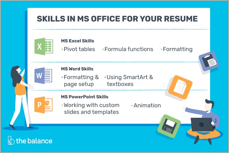 Resume Term For Working With Data On Excell