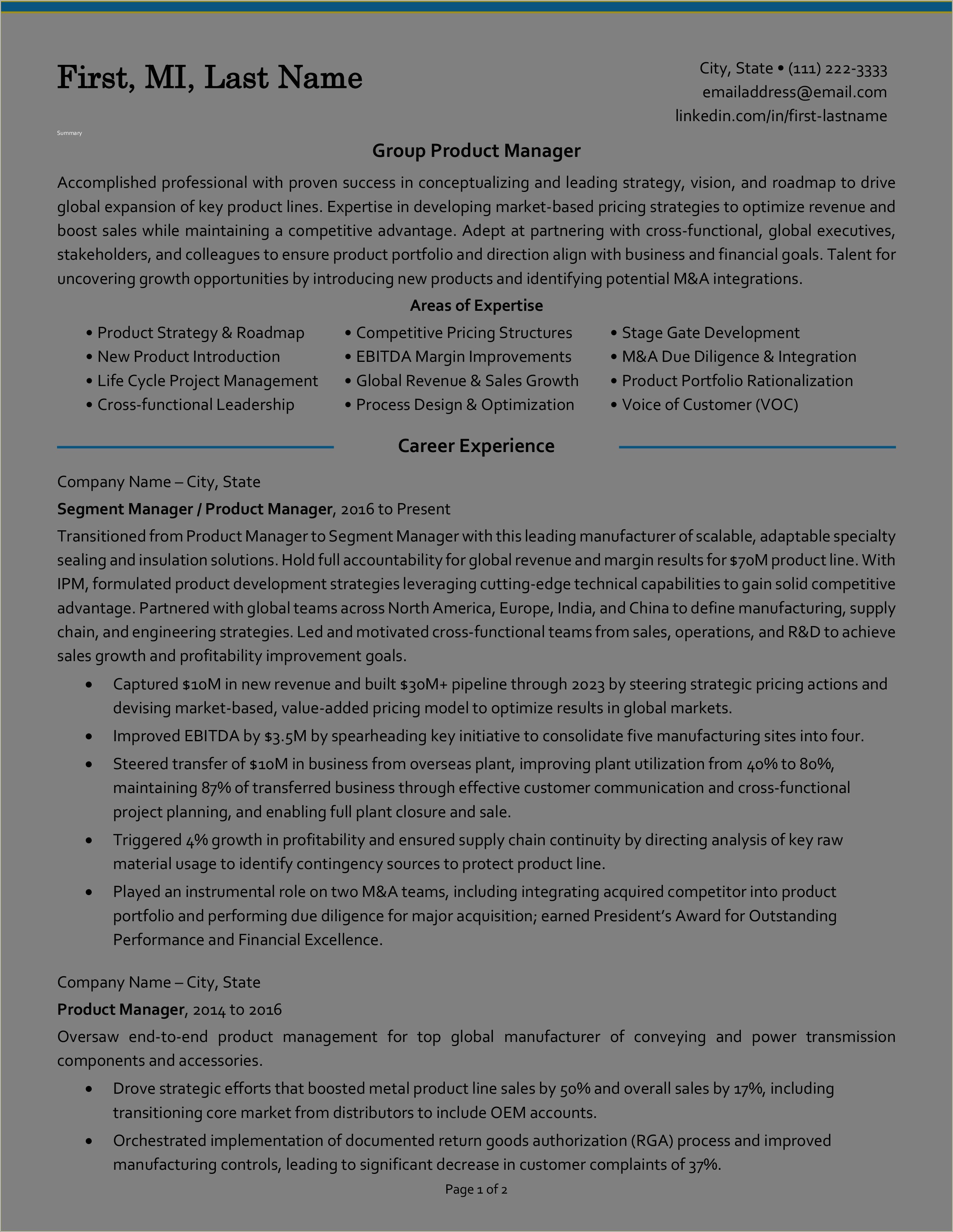 Resume Test For No Job Experence