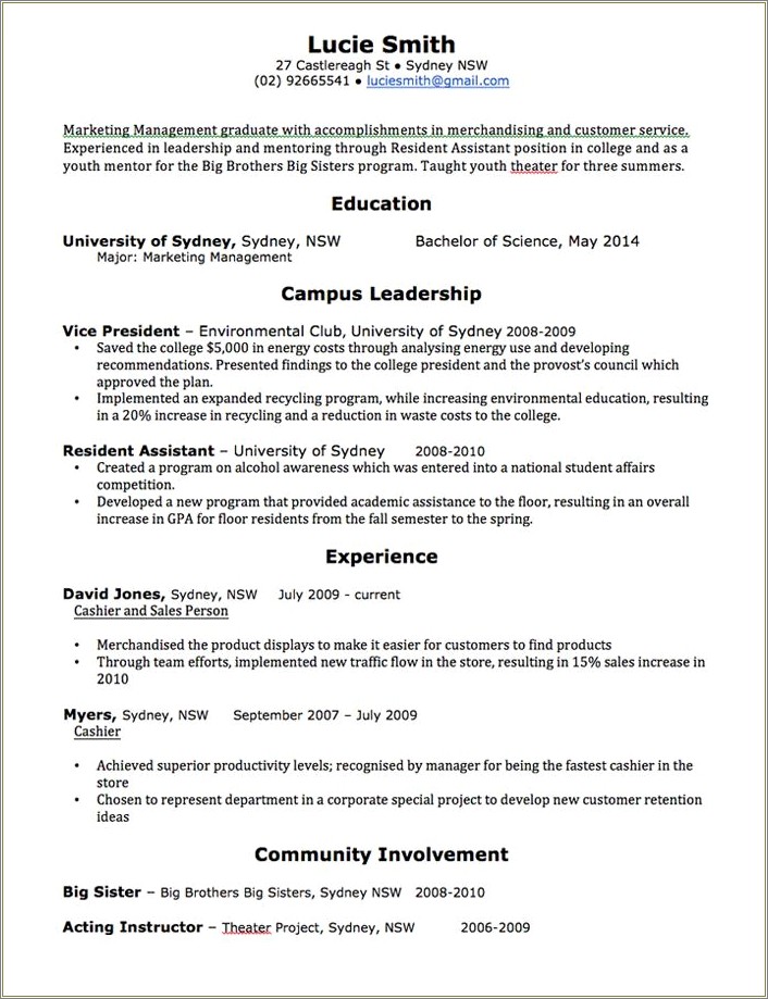 Resume Text Template Copy And Paste