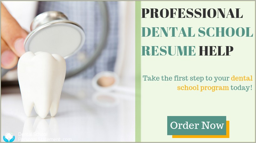 Resume Title For Dental School Graduate