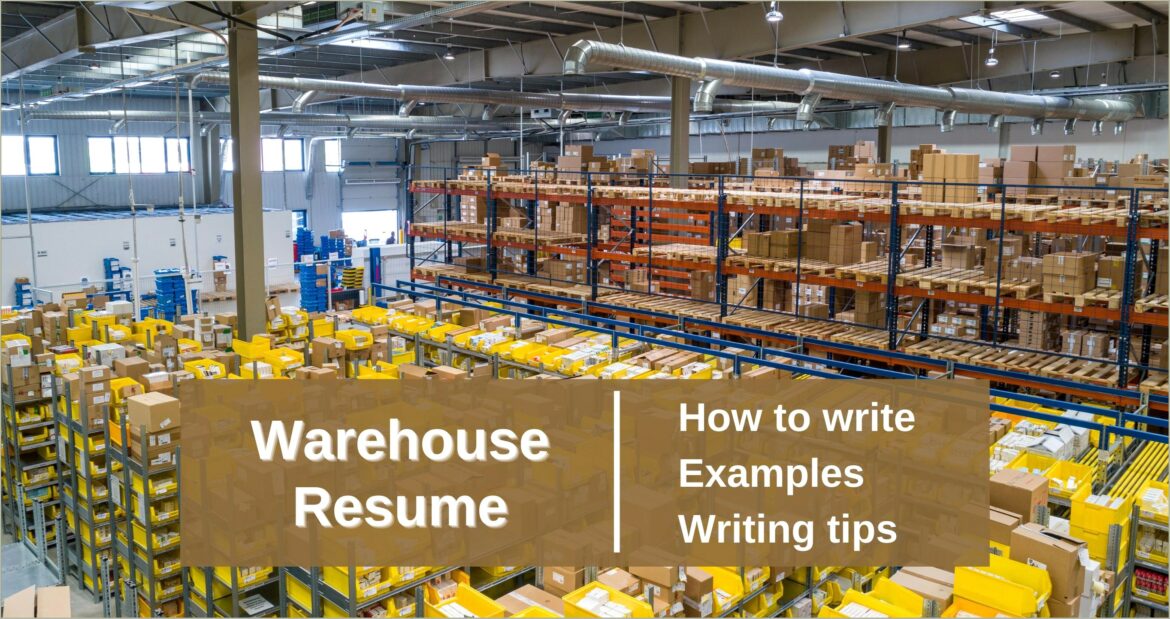 Resume Titles For Working In A Warehouse