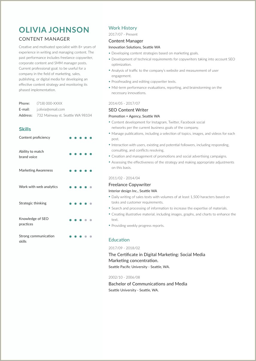 Resume To Apply For Data Entry Job